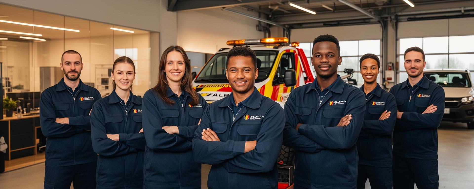 Takeldirect.be - Ons Team | Experts in Takeldiensten & Berging Divers team van Takeldirect experts in uniform - Team achter het TakelDirect-aanvraagplatform